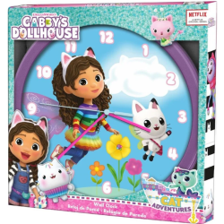 Horloge murale Gabby Chat - 25cm de diamètre