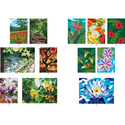 Coloriages mystères - Jardins extraordinaires