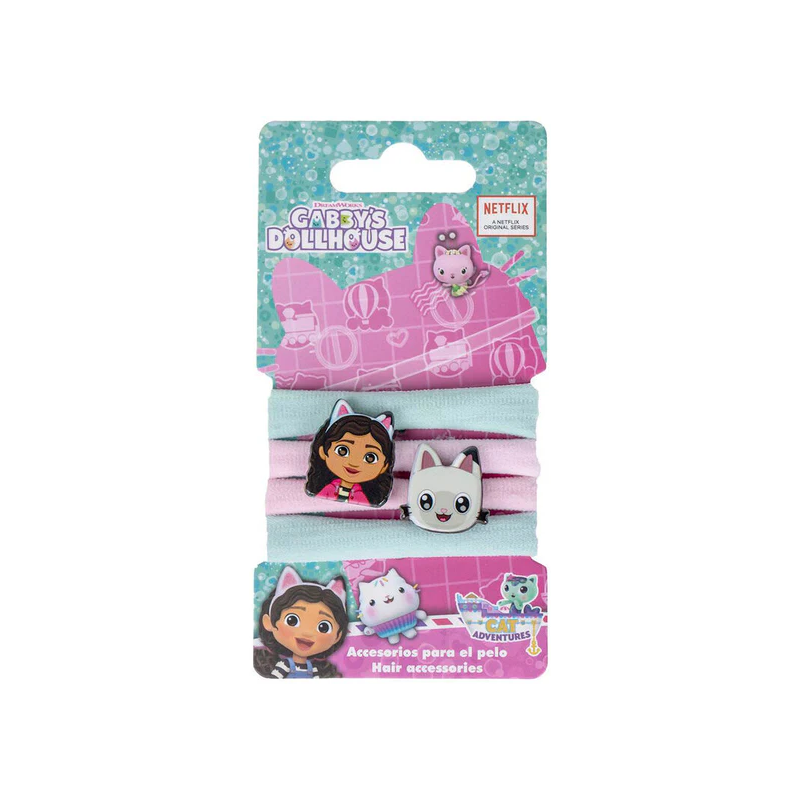 GABBY CHAT - Lot de 4 élastiques à cheveux