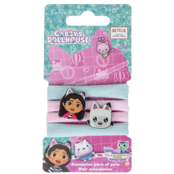 GABBY CHAT - Lot de 4 élastiques à cheveux