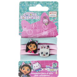 GABBY CHAT - Lot de 4 élastiques à cheveux
