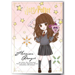 HARRY POTTER - Hermione - Carte de Voeux avec Pin's