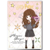 HARRY POTTER - Hermione - Carte de Voeux avec Pin's