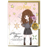 HARRY POTTER - Hermione - Carte de Voeux avec Pin's