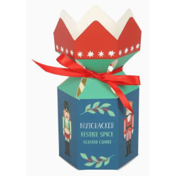 Bougie Crackers de Noël Épices Festives Casse-Noisette