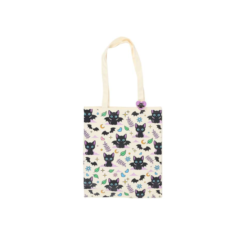 Tot bag  " In my witch era " avec pin's en émail