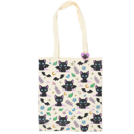 Tot bag  " In my witch era " avec pin's en émail