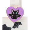 Tot bag  " In my witch era " avec pin's en émail