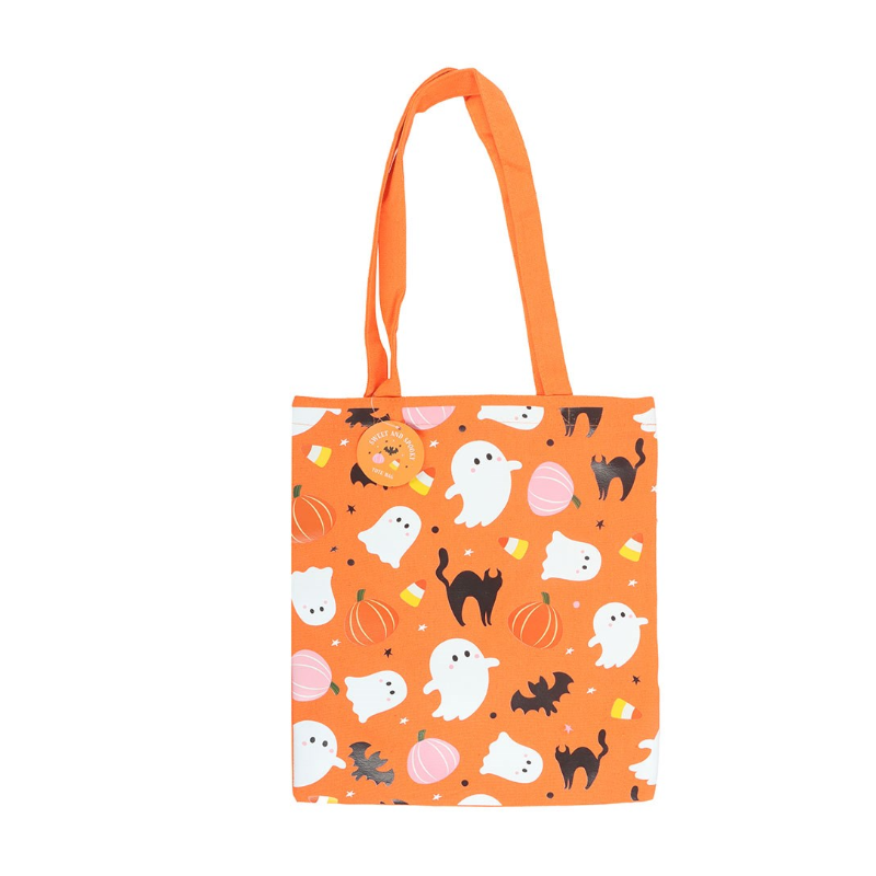 Tot bag à imprimé fantôme doux et effrayant 70 cm x 34 cm