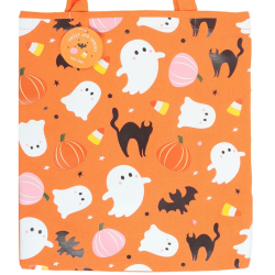 Tot bag à imprimé fantôme doux et effrayant 70 cm x 34 cm