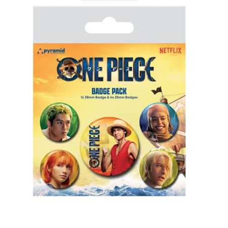 Badges x 5 Les Chapeaux de Pailles - One Piece