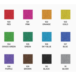 Stylos gel 12 couleurs pailletées KINGART