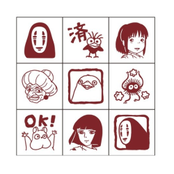 Set Tampons en bois Personnages -  LE VOYAGE DE CHIHIRO studio ghibli