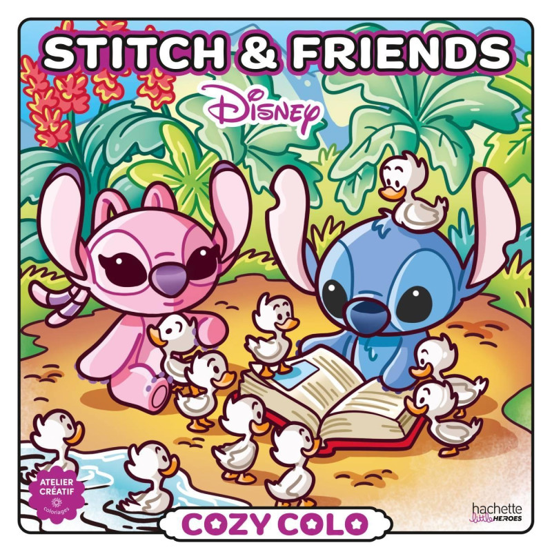 Coloriage Cozy Disney - Stitch & Friends