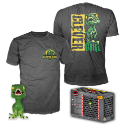 Jurassic Park - Coffret figurine POP & T-shirt Velociraptor Exclusive Taille : XL