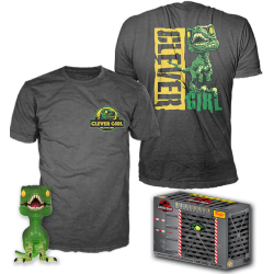 Jurassic Park - Coffret figurine POP & T-shirt Velociraptor Exclusive Taille : XL