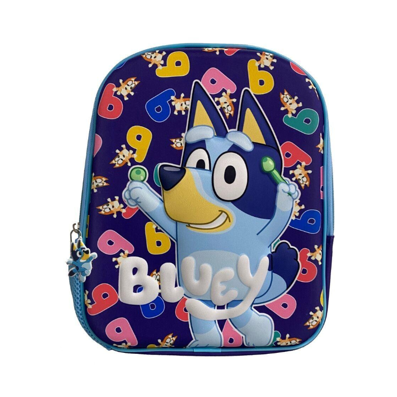 Bluey - Sac à dos enfant Miniplay 3D - Taille: 29 x 24 x 8cm