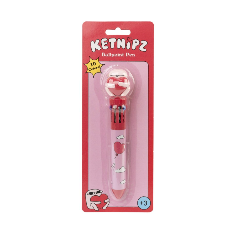 Stylo 3D cœur 10 couleurs Ketnipz