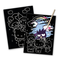 Ensemble de papeterie Hello Kitty et ses amis à gratter