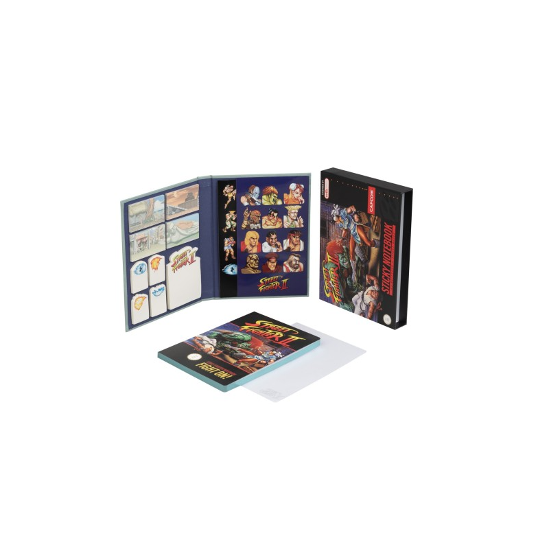 CARNET PREMIUM A5 AVEC NOTES ADHESIVES ET ETUI STREET FIGHTER