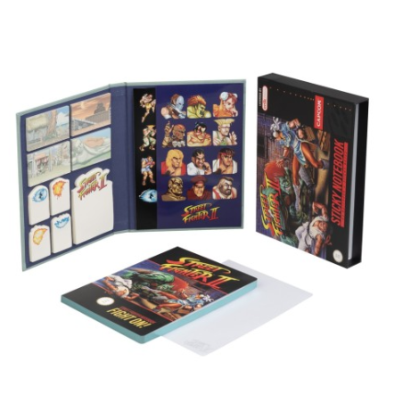CARNET PREMIUM A5 AVEC NOTES ADHESIVES ET ETUI STREET FIGHTER