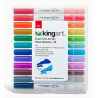 PACK DE FEUTRES DOUBLE POINTE 12 FEUTRES 24 COULEURS KINGART
