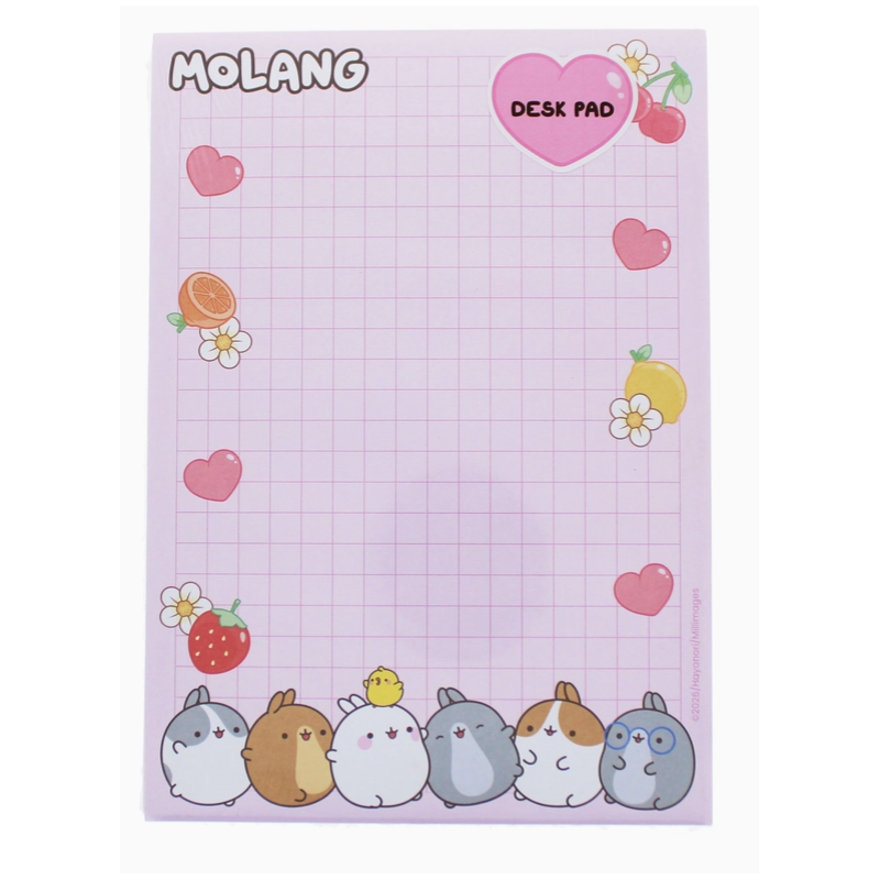 Bloc-notes de bureau Molang Fruits
