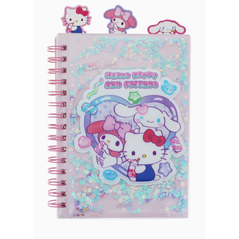 Cahier à paillettes Hello Kitty Sweets