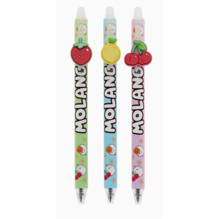 Blind box stylo effaçable Molang fruits