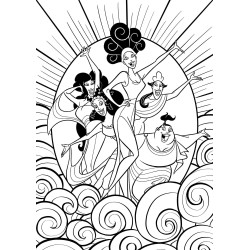 COLORIAGE Girl power DISNEY