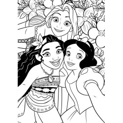 COLORIAGE Girl power DISNEY