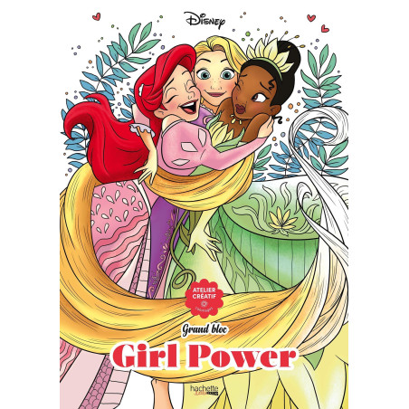 COLORIAGE Girl power DISNEY