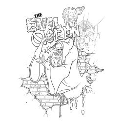 Coloriage Bloc Notes Graffitis Disney