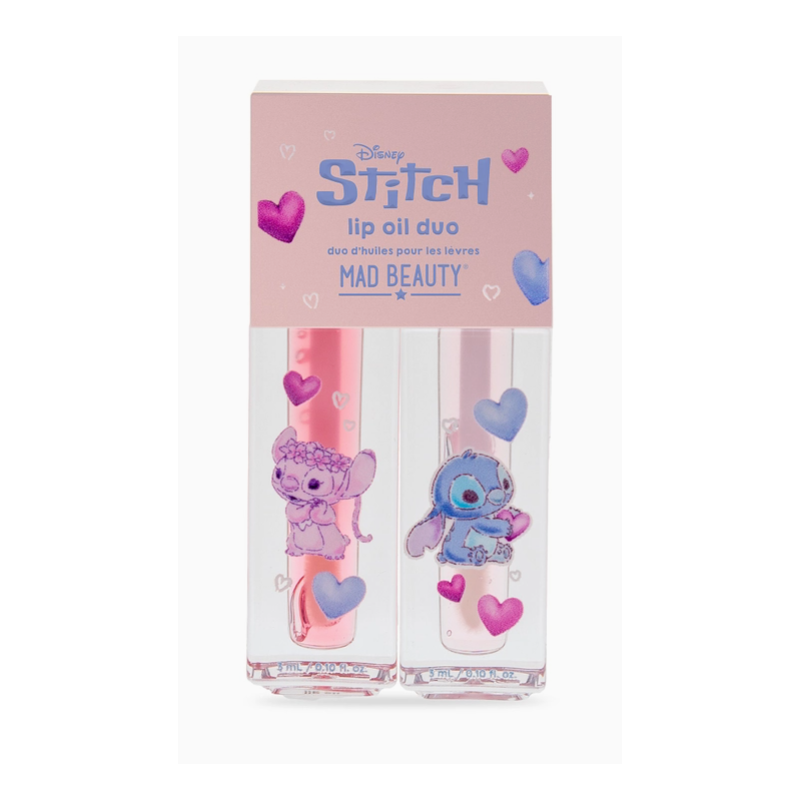 Duo d'huiles à lèvres cœur Stitch  - Disney