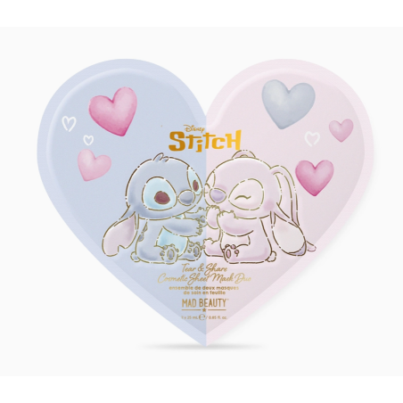 Duo de masque en tissu Stitch & Angel - Disney