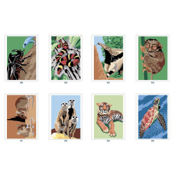 Coloriages mystères - Animaux du monde