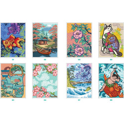 Coloriages mystères Trésors du Japon