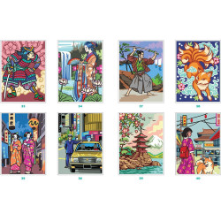 Coloriages mystères Trésors du Japon