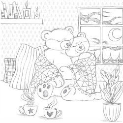 Coloriage Cozy Colo - Moments tout doux