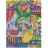 Kit diamond painting Disney officiel - La Belle et la Bête