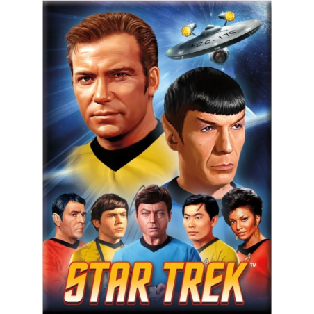 STAR TREK - Groupe - aimant 6.3x8.9cm
