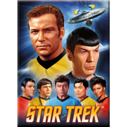 STAR TREK - Groupe - aimant 6.3x8.9cm