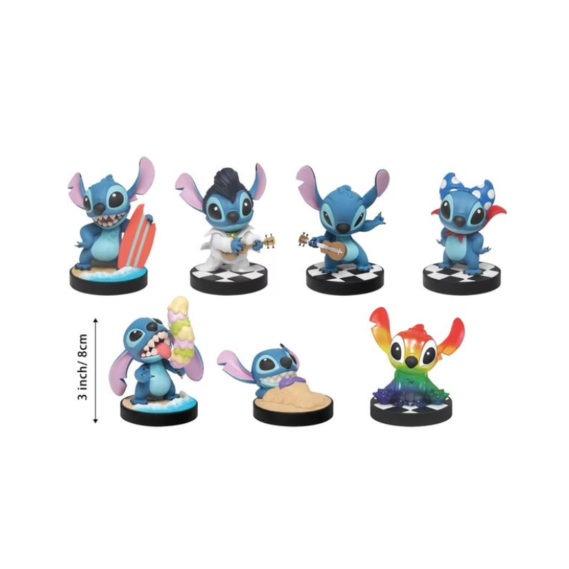 Disney Stitch Blind box Figurine - Fun Serie : Superhero Stitch