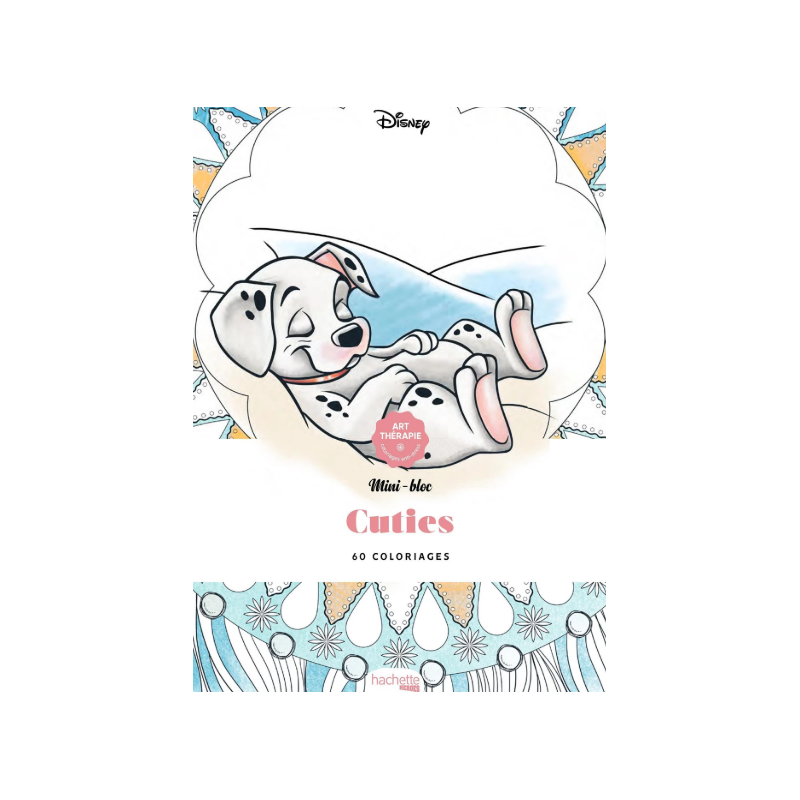 COLORIAGE Mini blocs d'Art-thérapie Disney Cuties