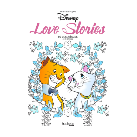 COLORIAGE MINI BLOC LOVE STORIES DISNEY