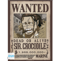 ONE PIECE Set 2 Chibi Posters Wanted Mihawk & Crocodile