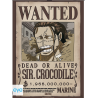 ONE PIECE Set 2 Chibi Posters Wanted Mihawk & Crocodile