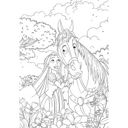 Coloriage Mini Bloc Nature Disney