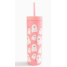 Gobelet Halloween Fantômes - Rose  473 ml