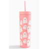 Gobelet Halloween Fantômes - Rose  473 ml